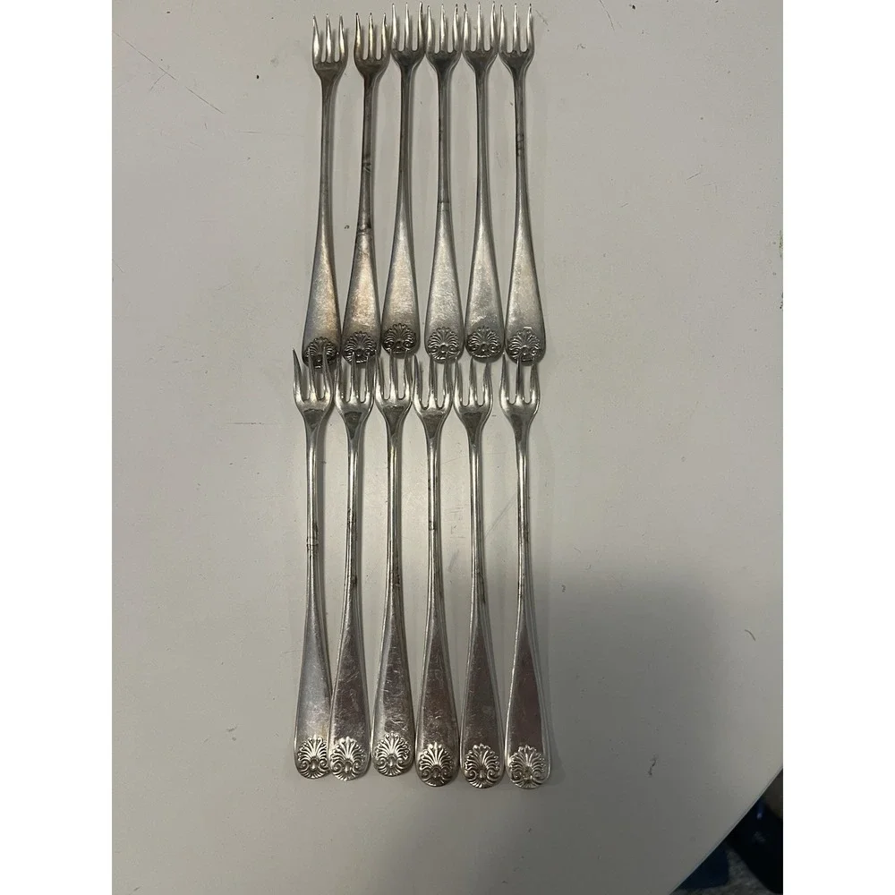 Vintage 1847 Rogers Bros A1 Set Of 12‎ Cocktail Forks Silver Plated